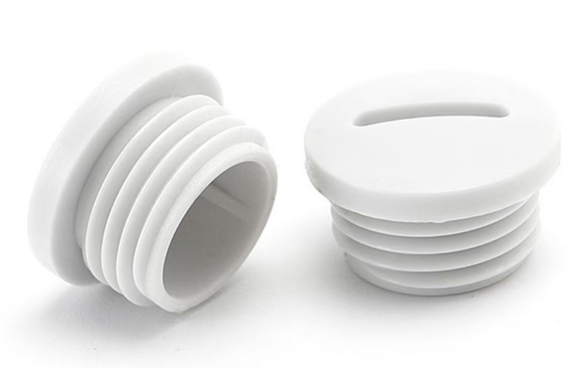 White blanking plug
